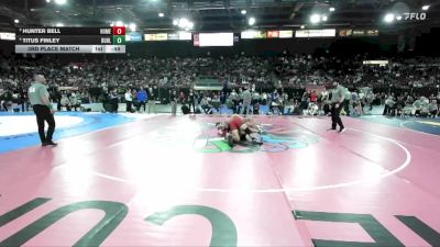4A 190 lbs 3rd Place Match - Titus Finley, Buhl vs Hunter Bell, Homedale