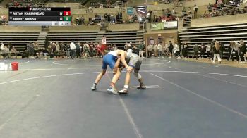 133 Championship Bracket Champ. Round 1 - Aryan Karimnejad, Eastview vs Embry Meeks, Cambridge-Isanti