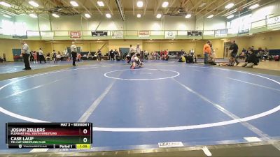 90 lbs Round 5 - Case Lauf, Tri-Cap Wrestling Club vs Josiah Zellers, Pleasant Hill Youth Wrestling