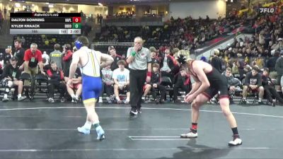 165 lbs Quarterfinal - Dalton Downing, Nashua-Plainfield vs Kyler Knaack, Don Bosco