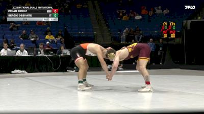 174 lbs Round 1 (16 Team) - Sergio Desiante, Virginia Tech vs Ethan Riddle, Minnesota