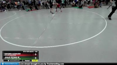 120 lbs Cons. Round 2 - Hayden Albaugh, DC Elite Wrestling vs Josue Pizana Iii, KT 3 Style Wrestling Club