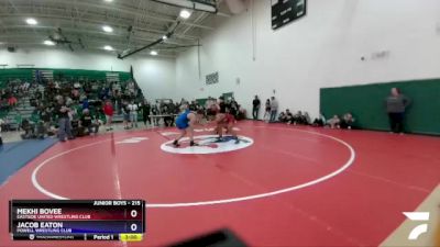 215 lbs Semifinal - Mekhi Bovee, Eastside United Wrestling Club vs Jacob Eaton, Powell Wrestling Club