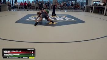 JV-19 lbs Round 1 - Sterling Warren, Iowa City, West vs Adrian Leon-Tello, Urbandale