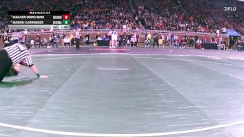 D4-285 lbs Champ. Round 1 - Walker Borchers, Roscommon vs Mason Carringer, Ravenna