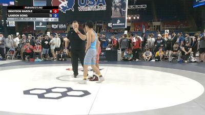 144 lbs Cons. Rd Of 128 - Braydon Naeole, Hawaii vs Landon Song, Texas