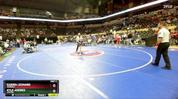 106 Class 2 lbs Cons. Round 1 - Kyle Andres, Affton vs Kaiden Leonard, Moberly