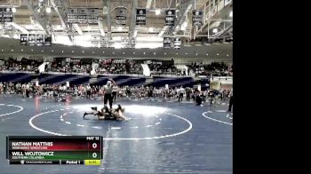 95 lbs Quarterfinal - Nathan Matthis, Warhawks Wrestling vs Will Wojtowicz, Southern Columbia