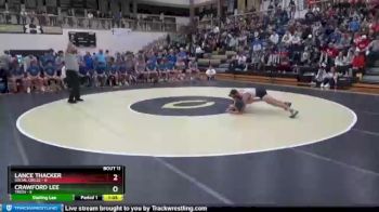 126 lbs Placement Matches (8 Team) - Crawford Lee, Trion vs Lance Thacker, Social Circle