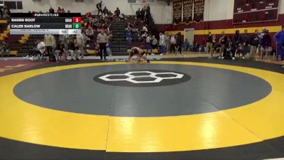 126 lbs Cons. Round 2 - Baden Root, Graham vs Caleb Barlow, Broken Arrow