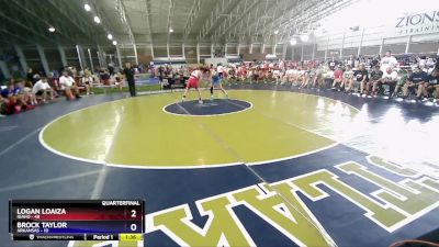 120 lbs Quarterfinals (8 Team) - Logan Loaiza, Idaho vs Brock Taylor, Arkansas