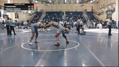 215 lbs 5th Place - Colton Bell, Lake Highland Prep vs Bradley DiMiglio, Malvern Prep