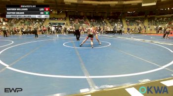 80 lbs Consi Of 8 #2 - Hayden Williams, Locust Grove Youth Wrestling vs Kutter Means, Salina Wrestling Club