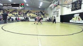 135 lbs Consi Of 4 - Lindsey Ryan, Heritage HS vs Bailey Badger, Bentonville Girls