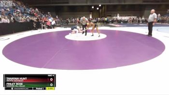 100 lbs Champ. Round 1 - Finley Rose, Shawnee-Mill Valley vs TaNayaih Hunt, Wichita-Southeast