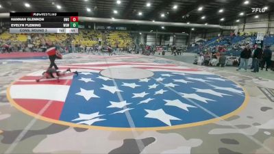 82 lbs Cons. Round 3 - Evelyn Fleming, Windy City Wrestlers vs Hannah Glennon, Billings Wrestling Club