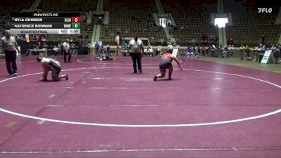 1-5A 235 Quarterfinal - Kaydence Bowman, Walter Wellborn vs Nyla Johnson, Cleburne County