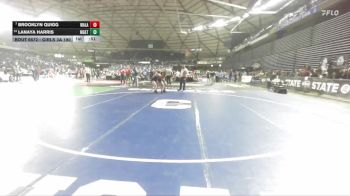 Girls 3A 190 lbs Cons. Round 4 - Brooklyn Quigg, Walla Walla (Girls) vs Lanaya Harris, Marysville Getchell (Girls)