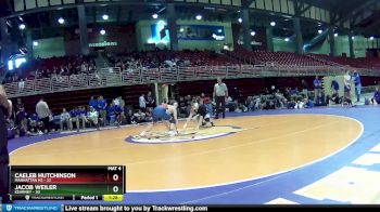 132 lbs Placement Matches (16 Team) - Caeleb Hutchinson, Manhattan HS vs Jacob Weiler, Kearney