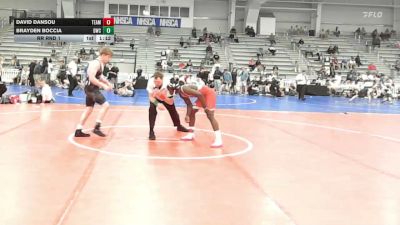 132 lbs Rr Rnd 1 - David Dansou, Team Diamond Fish - HSB vs Brayden Boccia, Doughboy Black - HSB