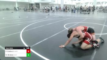 144 lbs Quarterfinal - Paul Costa Jr., Madera Grapplers WC vs Niko Birakos, Oakdale, Wrestling