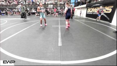 130 lbs Rr Rnd 2 - Kayleigh Masters, HURRICANE WRESTLING ACADEMY vs Emma Luper, Wyandotte Youth Wrestling