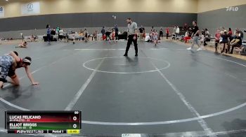 80 lbs Round 3 (10 Team) - Elliot Briggs, Warriors WC vs Lucas Felicano, 84 Athletes