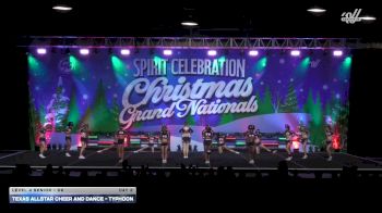 Texas Allstar Cheer and Dance - Typhoon [2025 L4 Senior - D2 Day 2] 2025 Spirit Celebration Christmas Grand Nationals