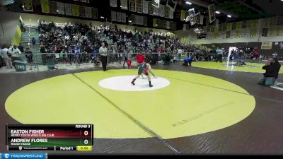 93 lbs Round 3 - Andrew Flores, Rough House vs Easton Fisher, Hemet Youth Wrestling Club