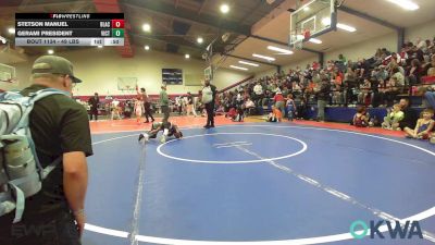49 lbs Rr Rnd 2 - Stetson Manuel, Blackwell Wrestling Club vs Gerami President, Victory Youth Wrestling