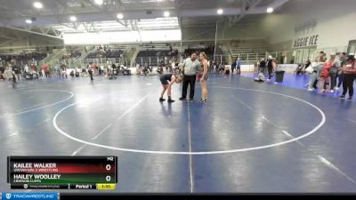 150 lbs Cons. Round 1 - Kailee Walker, Uintah Girl`s Wrestling vs Hailey Woolley, Crimson Cliffs