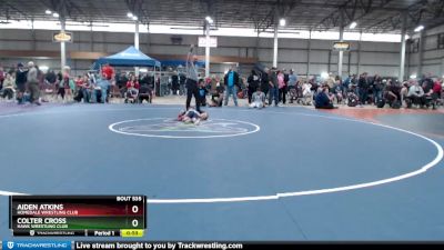 33-39 lbs Round 5 - Aiden Atkins, Homedale Wrestling Club vs Colter Cross, Hawk Wrestling Club