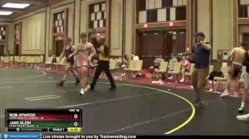 195 lbs Round 5 (6 Team) - Jake Klein, Steel Valley Black vs Rob Atwood, Elite Athletic Club DZ