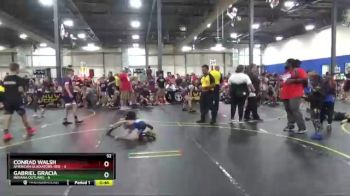 52 lbs Round 5 (6 Team) - Gabriel Gracia, Indiana Outlaws vs Conrad Walsh, American Gladiators-Red