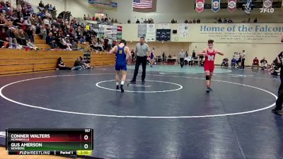 157 lbs Semifinal - Gus Amerson, Newberg vs Conner Walters, McMinnville