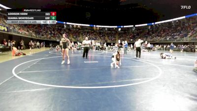 110 lbs Round Of 32 - Addison Keem, Saegertown vs Gianna Montegari, Governor Mifflin