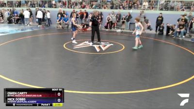 86 lbs Round 1 - Owen Carty, Bethel Freestyle Wrestling Club vs Mick Dobbs, Interior Grappling Academy