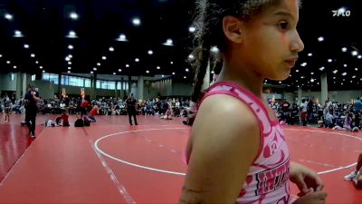 92 lbs Semis & 1st Wb (8 Team) - Emma Hidalgo, Intergalactic Angels vs Rylee Beville, Elevation WC