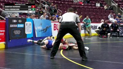 118 lbs Consi 5 - Samiyah Rahming, Northeast-G vs Kaila Keesecker, Derry Area-G