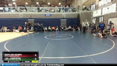 54/58 Champ. Round 1 - Smith Van Keuren, Capital Wrestling Club vs Cael Linnemeyer, Middleton Wrestling Club