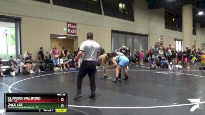 Placement (16 Team) - Zack Lee, Carolina Hammer Squad vs Clifford Williford, RWA