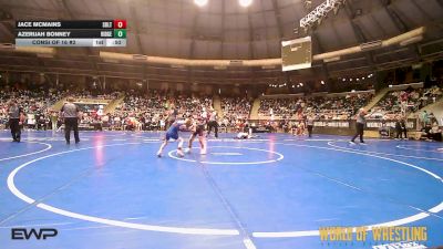 58 lbs Consi Of 16 #2 - Jace McMains, Sebolt Wrestling Academy vs Azerijah Bonney, Ridge Wrestling Club