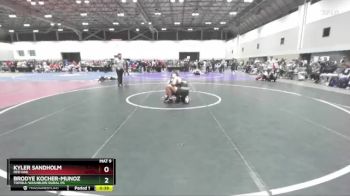 138C 1st Place Match - Brodye Kocher-Munoz, Topeka-Washburn Rural HS vs Kyler Sandholm, Red Oak