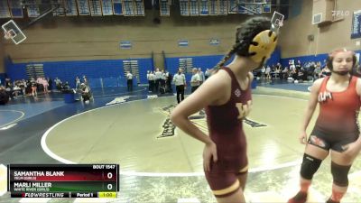 135lbs Cons. Round 6 - Samantha Blank, Yelm (Girls) vs Marli Miller, White River (Girls)