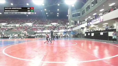49/53 3rd Place Match - Waylon Armstrong, Kalispell Wrestling Club vs Drake Dunleavy, Laurel Matburners