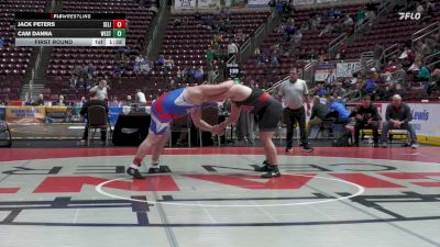 285 lbs First Round - Jack Peters, Selinsgrove vs Cam Danna, West Allegheny