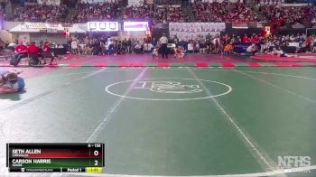 A - 132 lbs Champ. Round 1 - Seth Allen, Corvallis vs Carson Harris, Havre