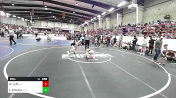 98 lbs Quarterfinal - Weston Huff, La Veta Raptors vs Lucas Simpson, Athlos Wrestling