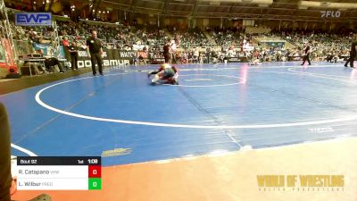 80 lbs Quarterfinal - Raymond Catapano, VHW vs Landon Wilbur, Predator Wrestling