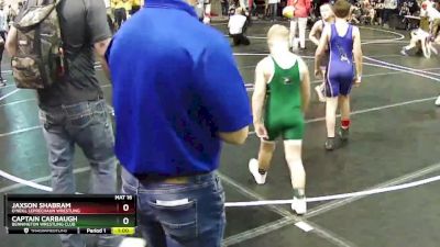 90 lbs Champ. Round 1 - Captain Carbaugh, Bennington Wrestling Club vs Jaxson Shabram, O`Neill Leprechaun Wrestling